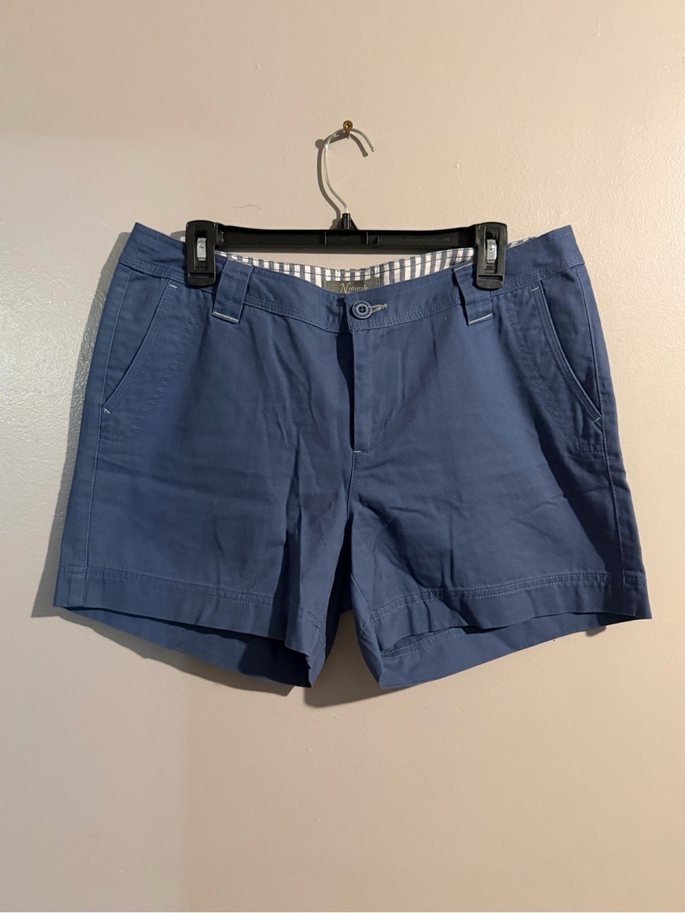 Natural Reflections Women's Navy Blue Casual W/Pockets Chino Shorts